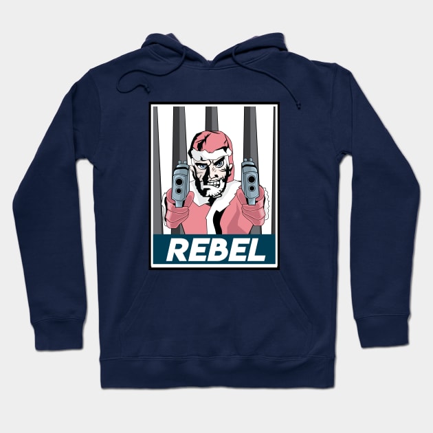 Rebel Santa Prison Break Hoodie by FungibleDesign